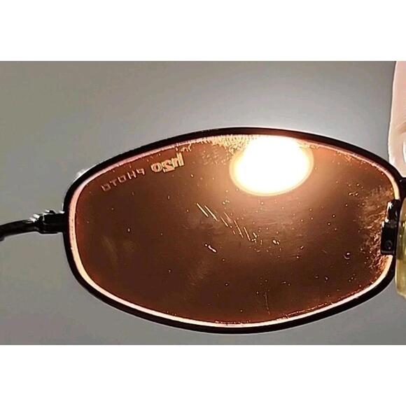 REVO 3012 081-Y1 H2O Photo Small Brown Metal Rectangular Sunglasses 51-19 135 - Picture 4 of 10